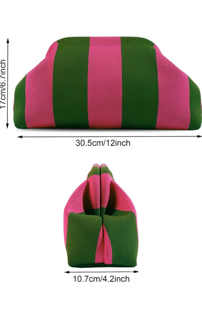 Pink Ivy Clutch